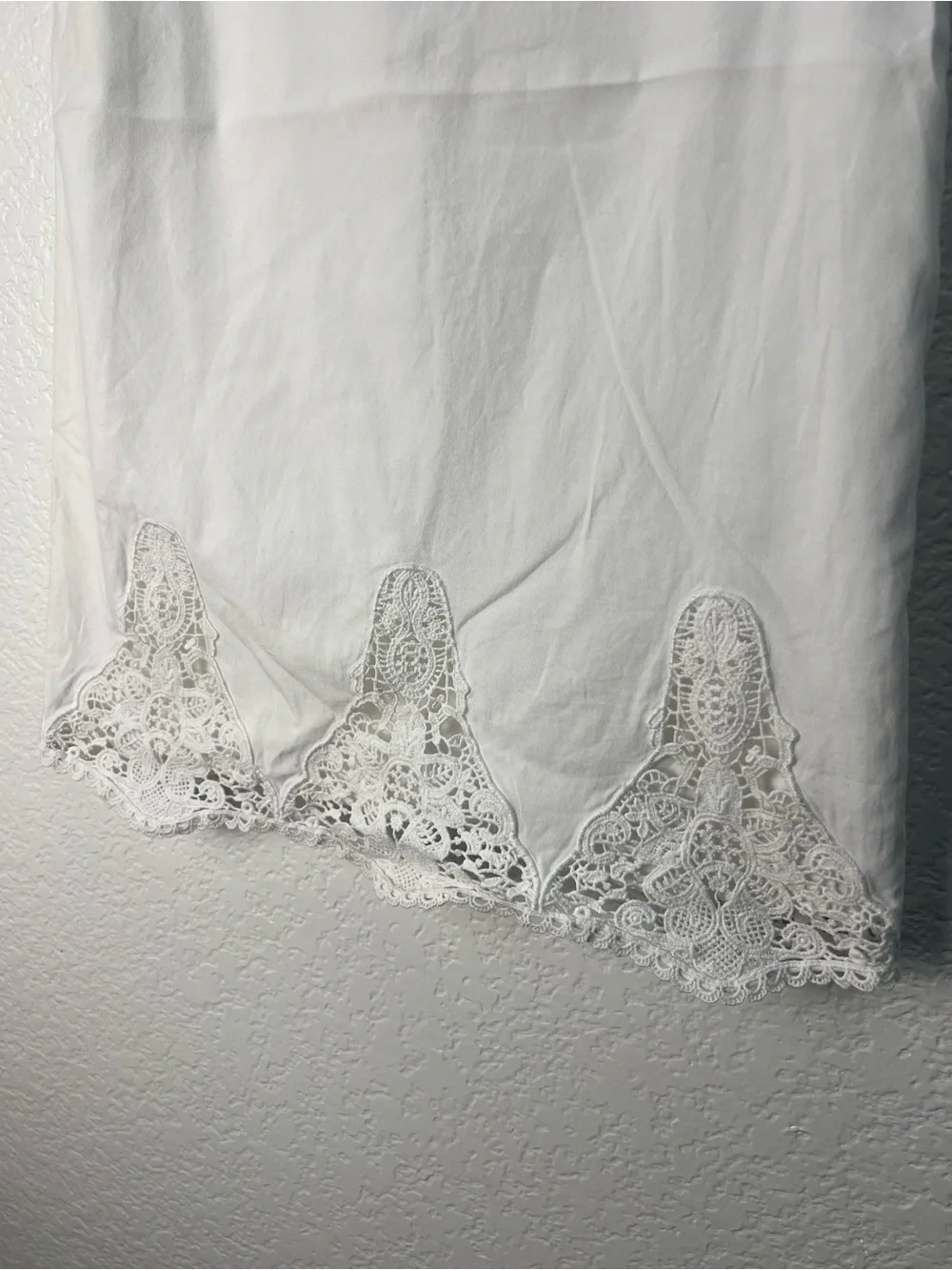 Polo Ralph Lauren Girls 6 White Lace Hem Cotton Dress